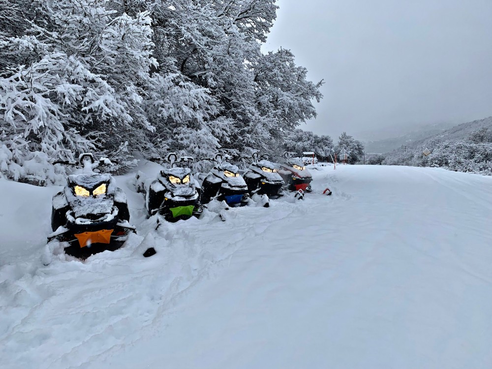 four snowmobiles rentals